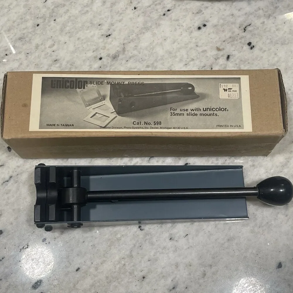 Unicolor Slide Mount Mounting Press For 35mm Slides In Box